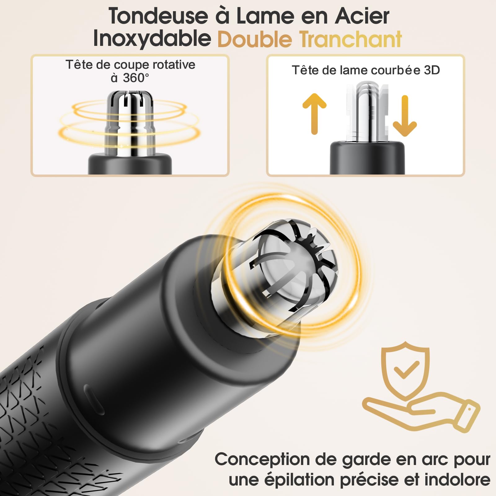 Otoscope Oreille Tondeuse Nez 2 en 1, Nettoyeur Oreille Camera 1080P HD Wifi avec Reconnaissance IA du Tympan, Kit Nettoyage Oreille Étanche IP67 pour Adultes et Enfants