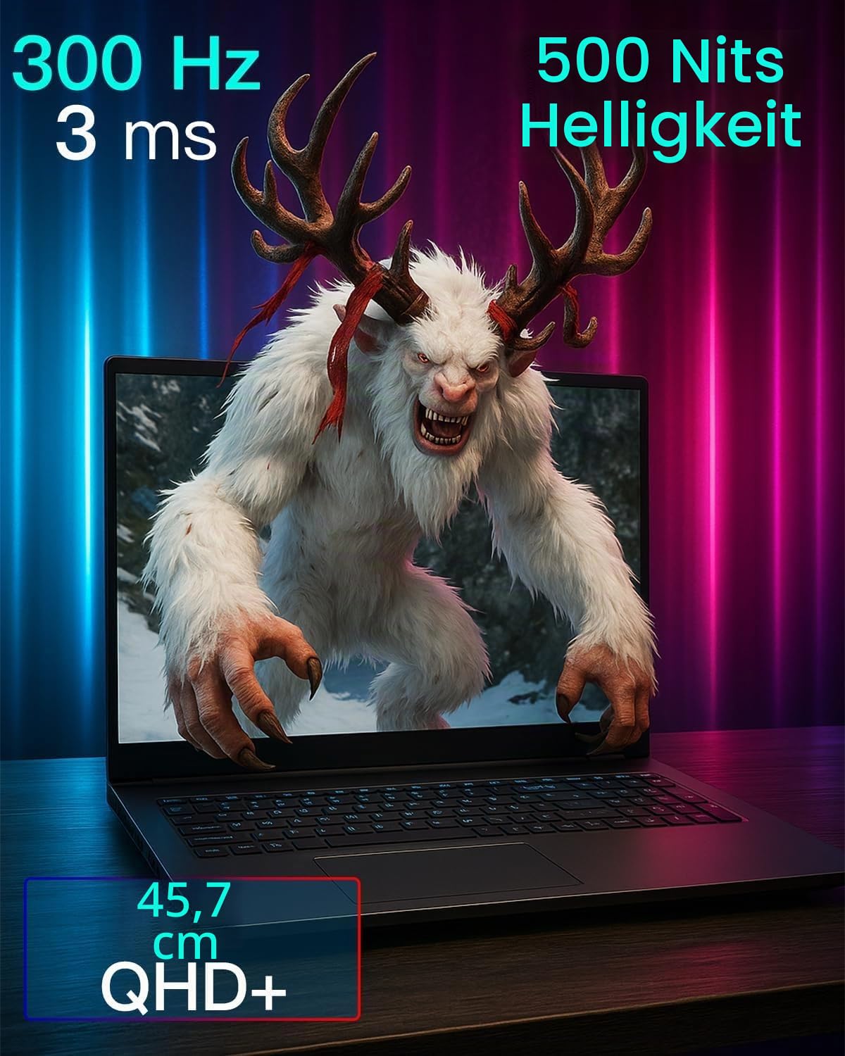 Alienware 18 Area-51 Gaming Laptop - Intel 24-Core U9 275HX, GeForce RTX 5080 16GB GDDR7, 18 Zoll QHD+ 3000Hz Display, Wi-Fi 7, Ai NPU, 4K Kamera, Quad Fan Cooling, AlienFX RGB (64GB DDR5, 8TB SSD)