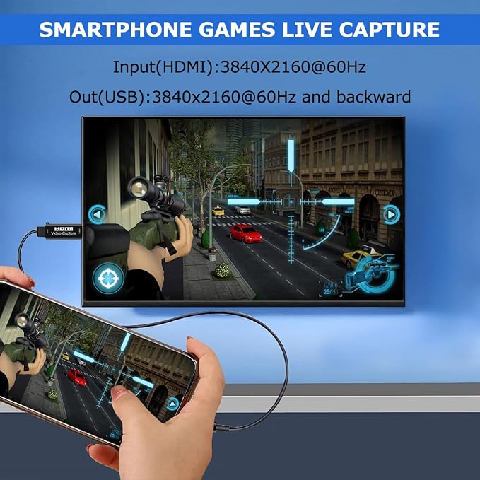 Tarjeta capturadora de video 4K HDMI USB 2.0 miniatura 2