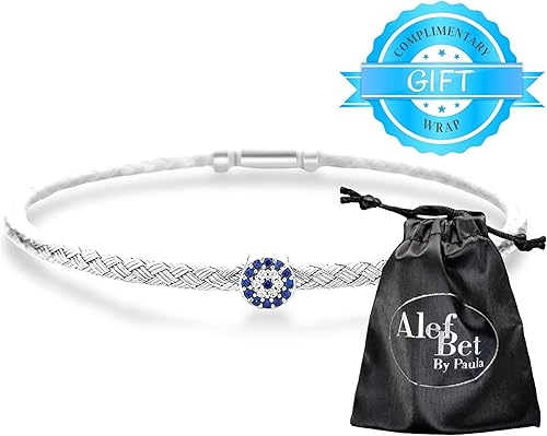 Miniatura 7 de Pulsera de plata de ley contra el mal de ojo para mujer