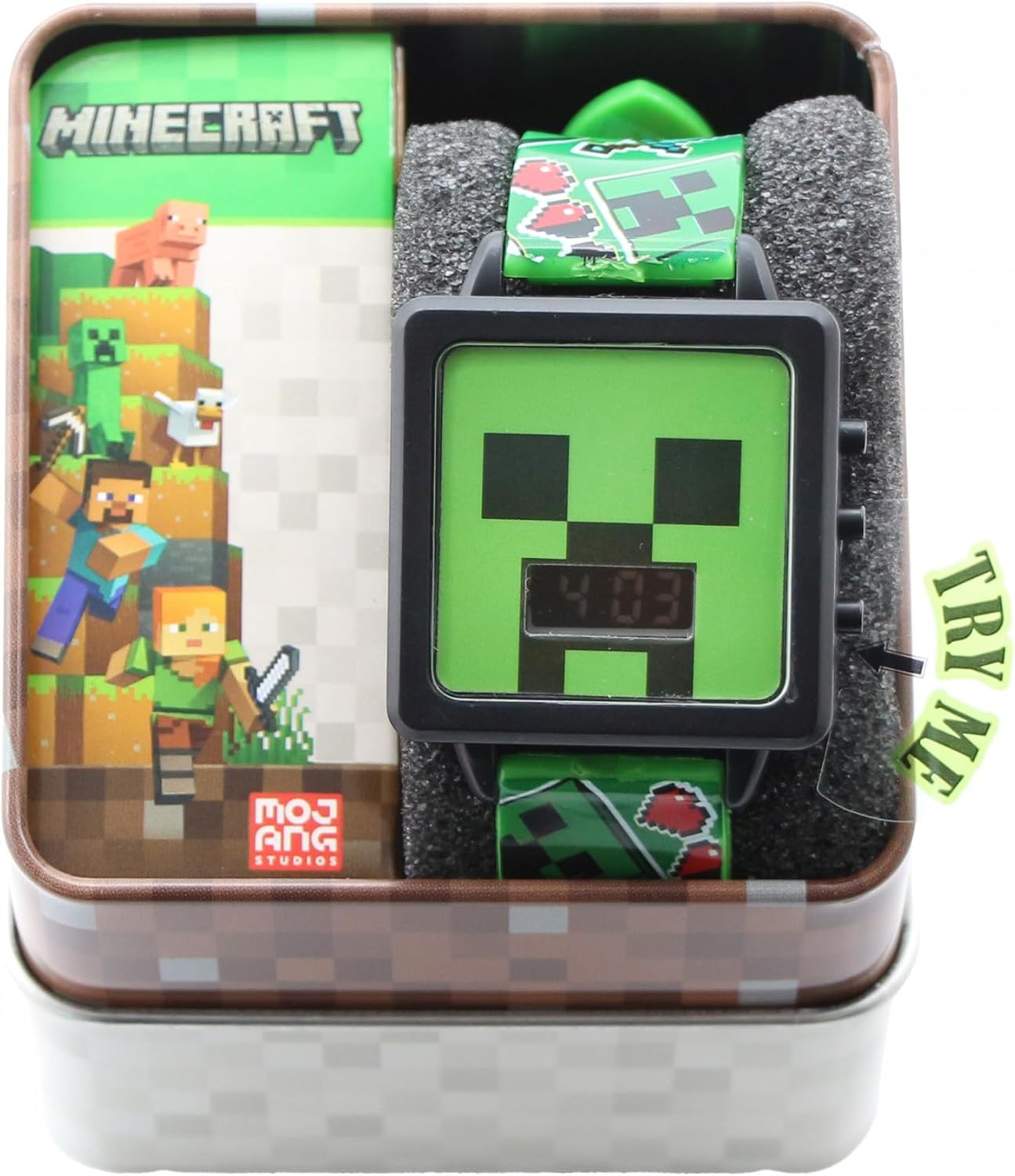 Minecraft Creeper vs Diamond Sword Kid's Digital Watch
