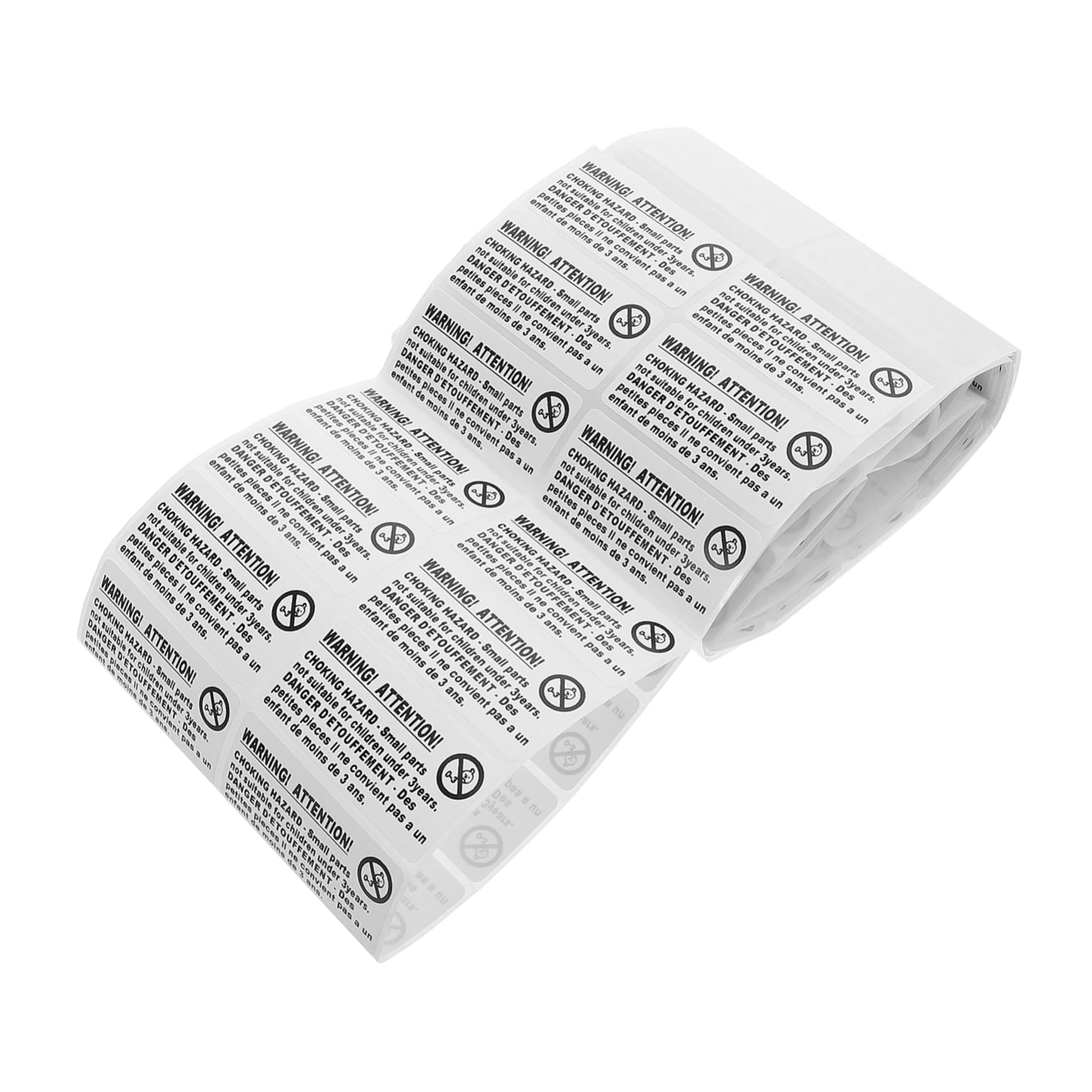 ifundom Hazard Stickers 200pcs Self-Adhesive Warning Labels Suffocation Hazard Stickers for Toys Adhesive Safety Decals