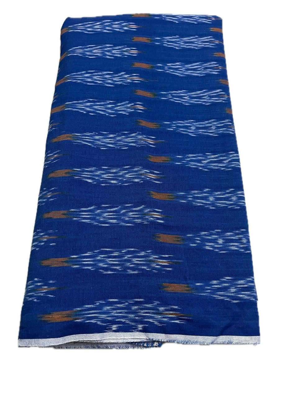 ACNS Pochampally Ikkat Cotton Fabric Unstitched Blouse, Kurthi, Long Frock, Shirt Pieces Fabric Material for Women, Men and Childerns-image-16