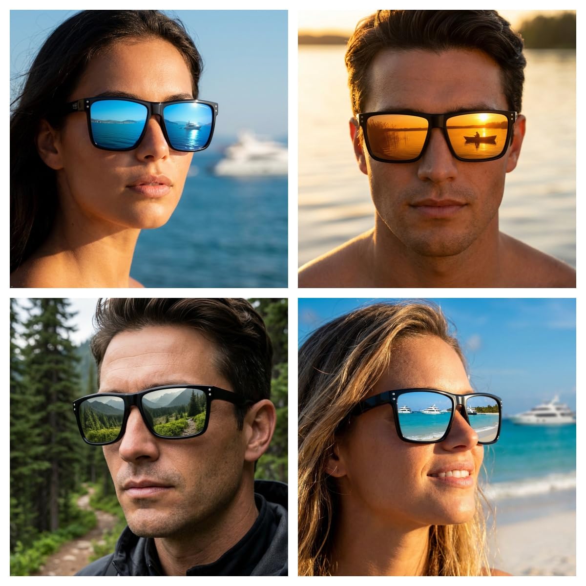Polarisierte Hochleistungs-Sonnenbrillen aus Echtem Glas für Männer und Frauen, italienisches Design, Anti-Glare, UV400, Corning Echtes Glas Linsen