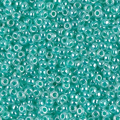 Turquoise Ceylon Miyuki 11/0 rocailles - Cuentas de cristal (0.85 oz)
