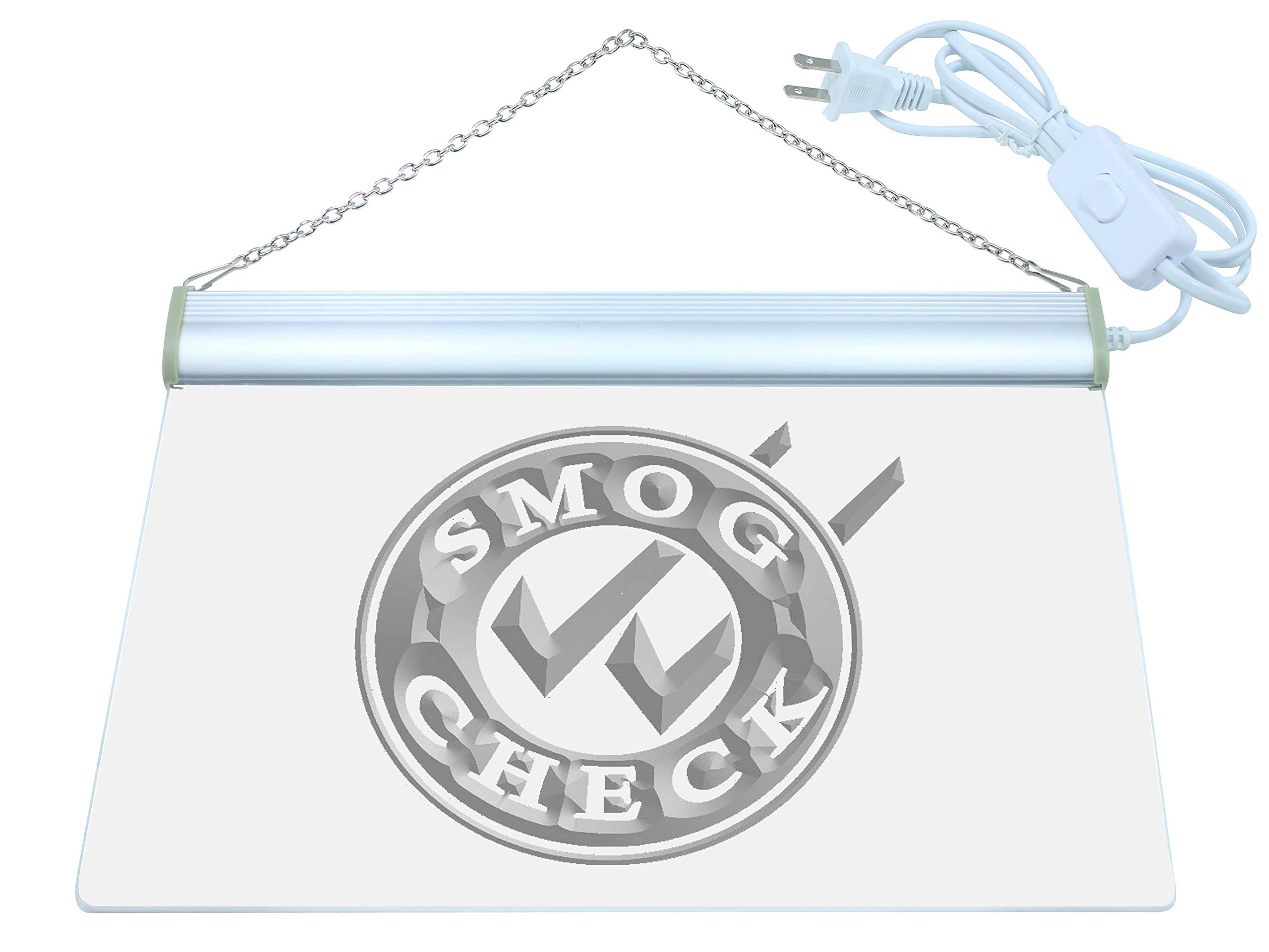 ADVPRO Open Smog Check Car Repair LED Neon Sign Red 12 x 8.5 Inches st4s32-i234-r