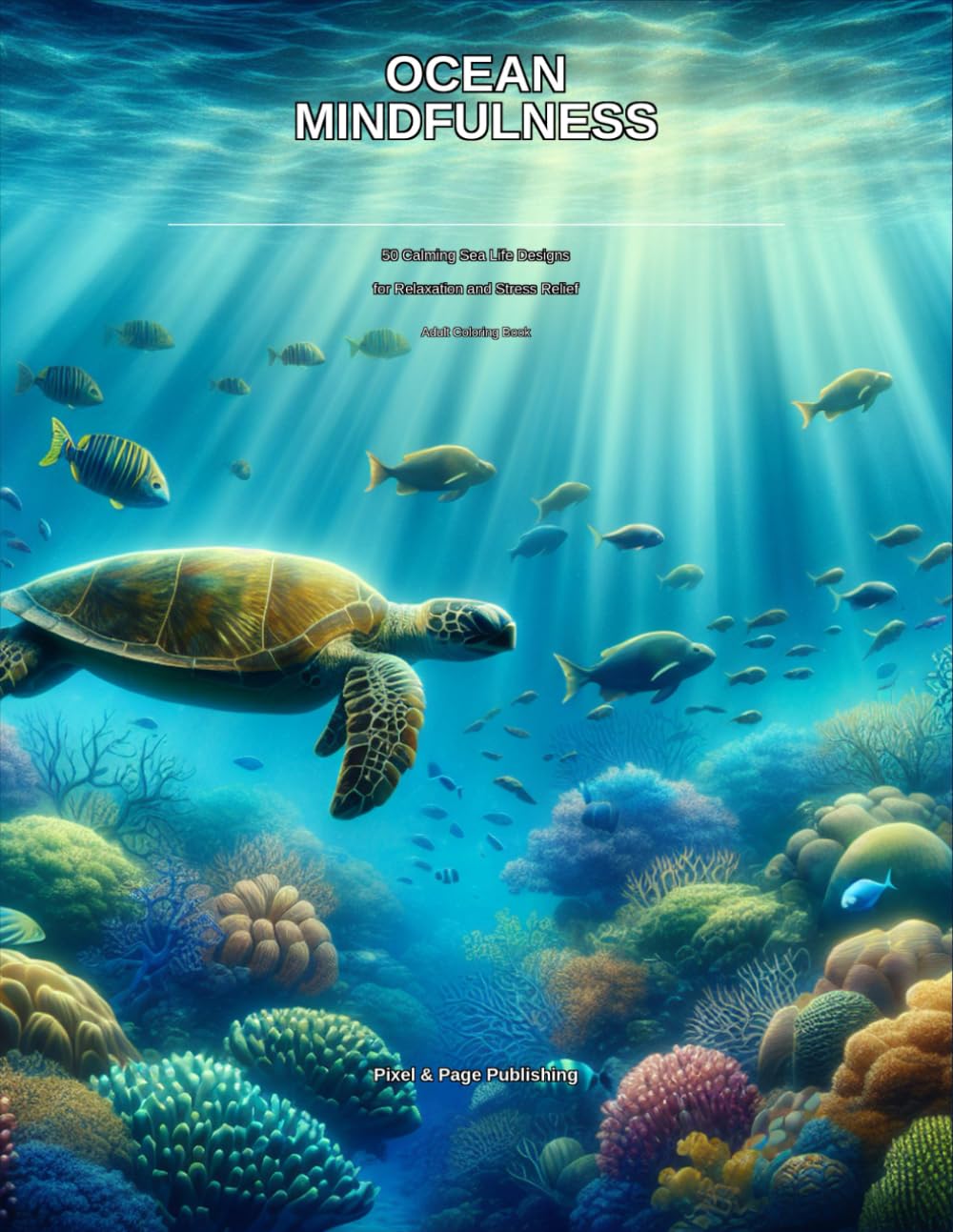 Ocean Mindfulness: 50 Calming Sea Life Designs for Relaxation and Stress Relief