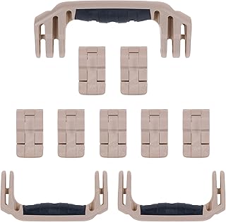 Pelican 1650 Replacement Handle & Latch Set by ColorCase - Desert Tan Handles & Double Throw Latches