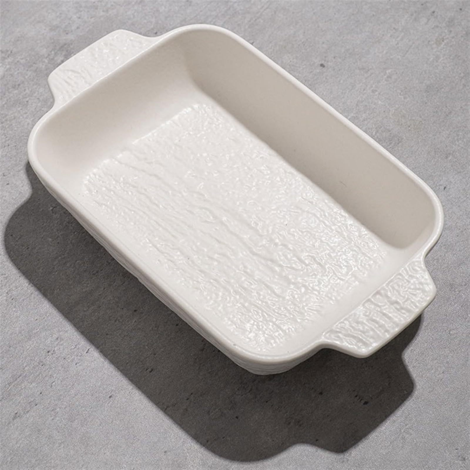 Zastawa stołowa,Pieczenie Naczynia do zapiekania na zapiekanki Kreatywny wzór z kamieniem Podwójny talerz do uszu Płyta do kuchenki mikrofalowej Ceramiczny piekarnik elektryczny do użytku domowego Nac