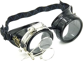 Steampunk Victorian Goggles Rave Glasses, Sleek and Stylish Industrial