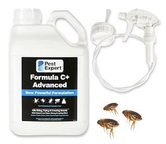 Pest Expert Formula C+ Flea Killer Spray For The Home 5L Fast Acting Maximum Strength free Trigger Sprayer