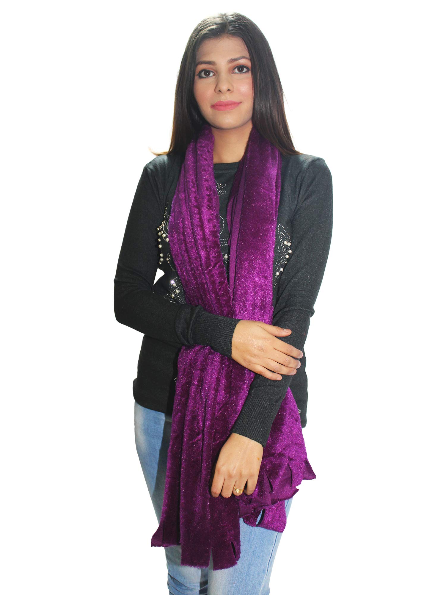 matelco Women's Velvet Scarf/Muffler/Stole/Wrap For Winters-picture-18