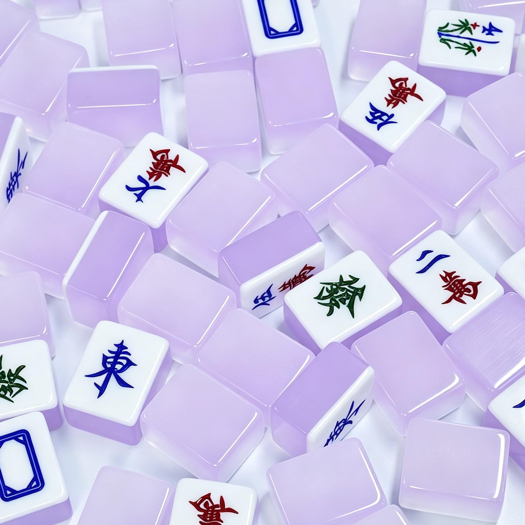 Generico Set Mahjong americano, 144 tessere Mahjong colorate a tema sogno