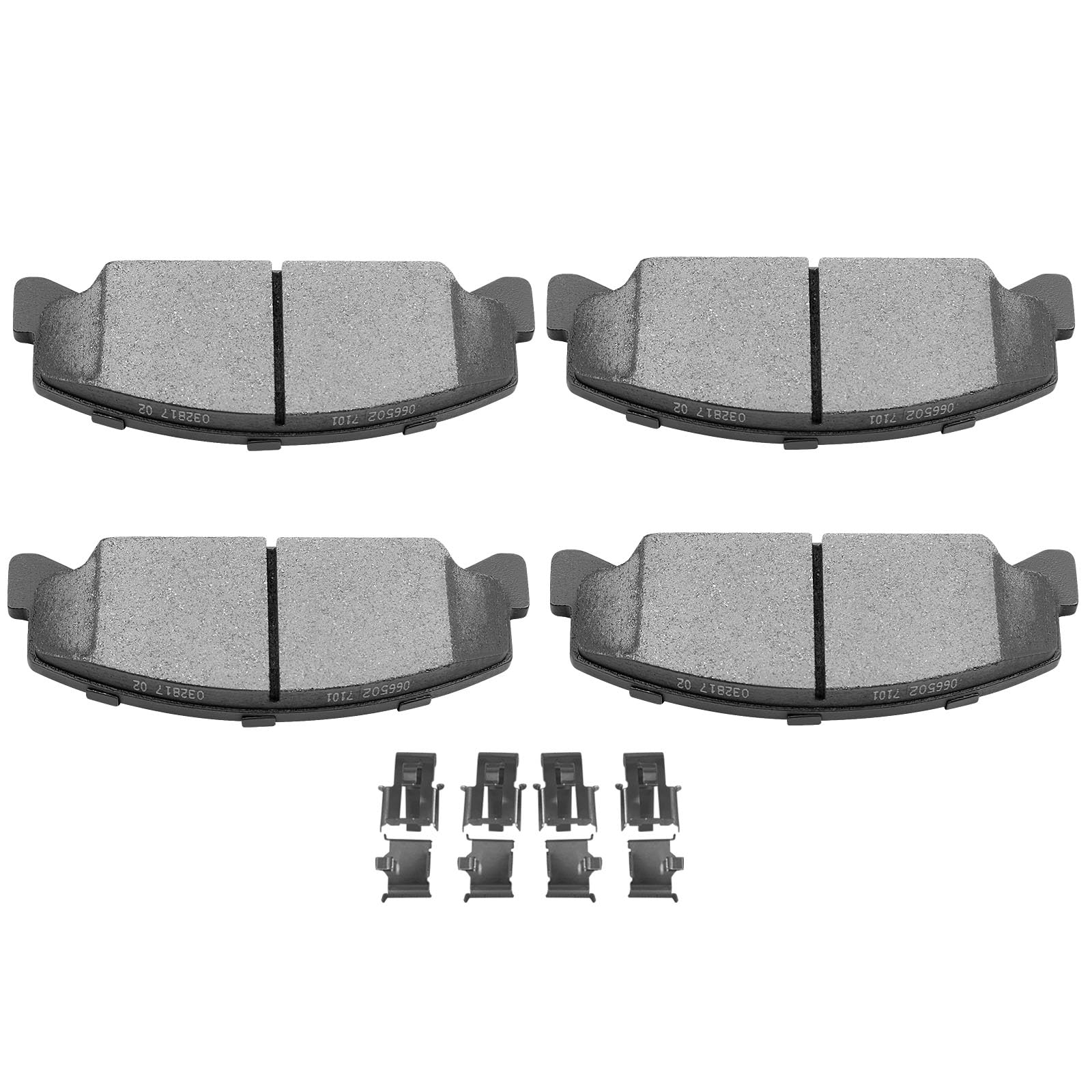 SCITOO D273-7178, ATD273C Front Brake Pads for Honda Accord (1984-1985), Civic (1988-2000), Civic del Sol (1993-1997), CRX (1988-1991)