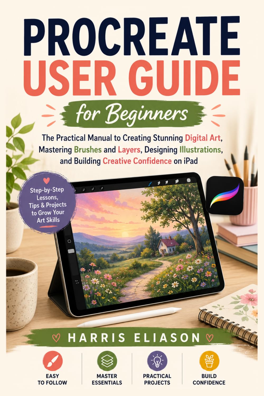 PROCREATE USER GUIDE FOR BEGINNERS: The Practical Manual to Creating Stunning Digital Art, Mastering Brushes and Layers, Designing Illustrations, and Building Creative Confidence on iPad