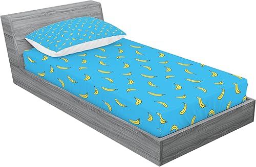 Miniatura 366 de Ambesonne - Juego de sábanas bajeras y fundas de almohada, diseño clásico botánico, plantas de jardín vintage, juego de 3 piezas con estampado