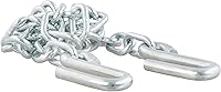 CURT 80031 48-Inch Trailer Safety Chain with 7/16-Inch S-Hooks, 5,000 lbs Break Strength, Grade 30 Rust-Resistant Steel