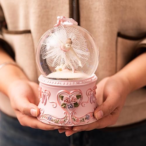 Miniatura 10 de Bola de nieve para bailarina, globo de nieve para esposa, hija, abuela y abuela - Music You are My Sunshine (Bailarina sentada)