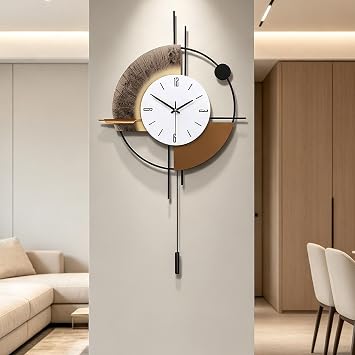 Large Wall Clock for Living Room Decor,17.7x31inch