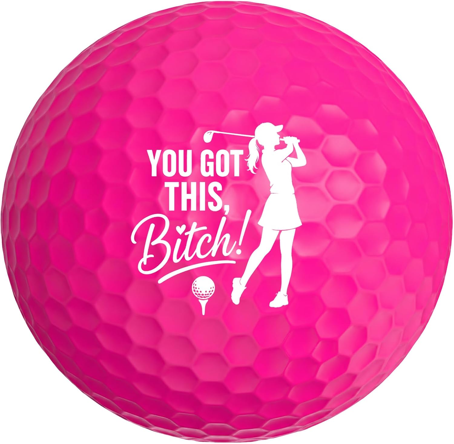 Funny Golf Balls for Women Girls Golfers Lovers, Pink Golf Balls for Women