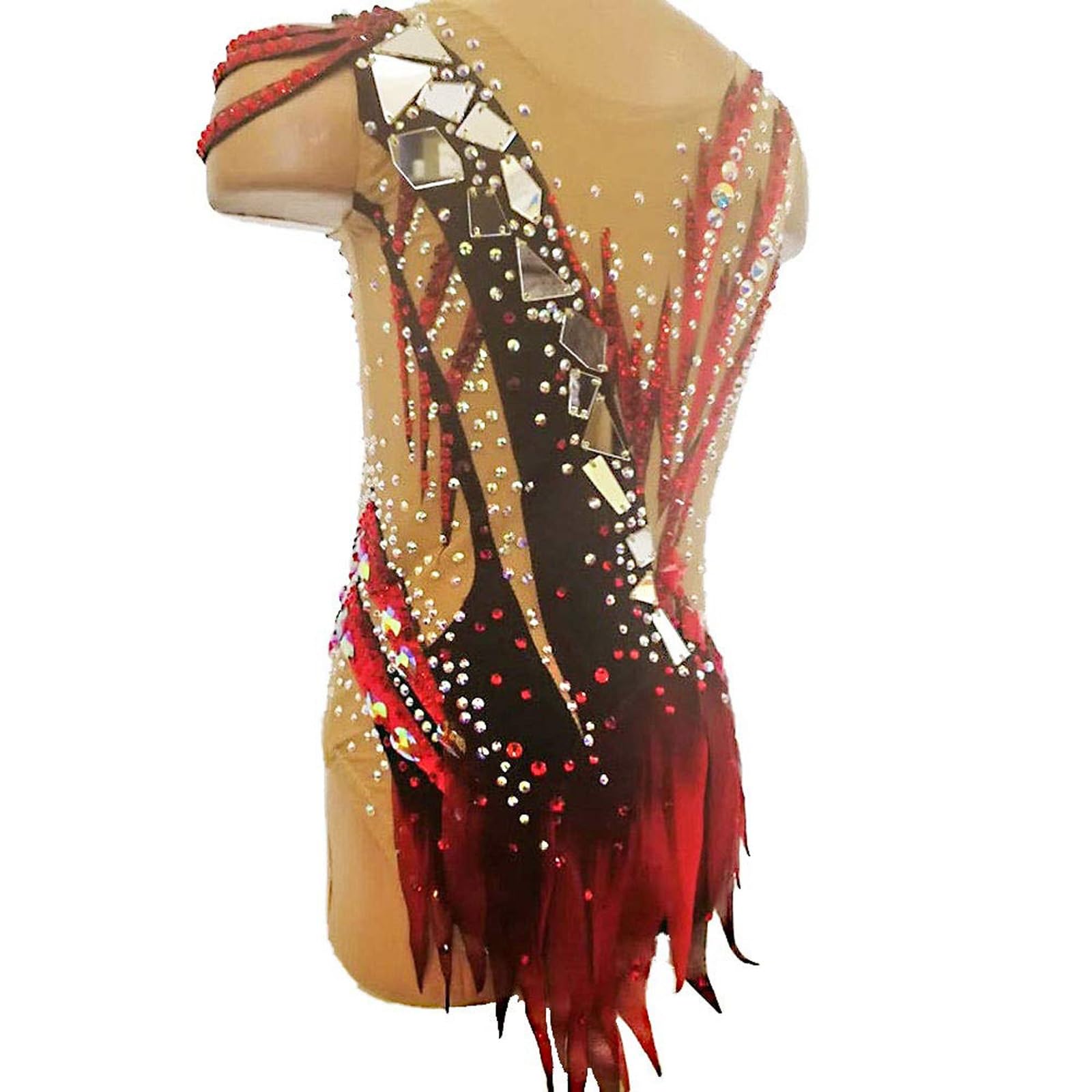 Body Senza Maniche For Ginnastica Ritmica For Ragazza, Donna, Bambino, Cucito A Mano, Abbigliamento Sportivo Traspirante Fatto A Mano