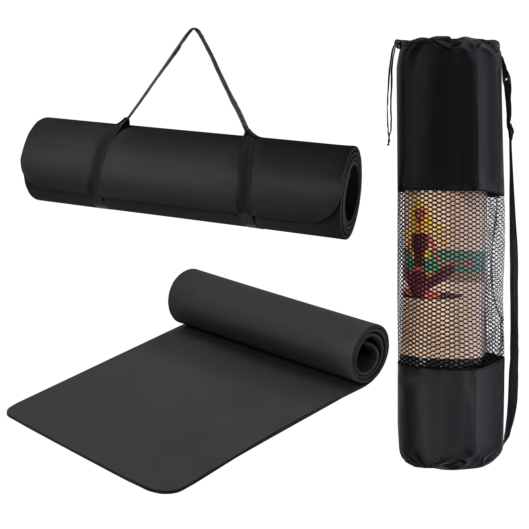 T-LOVENDO.ES Esterilla de Yoga Antideslizante con Funda y