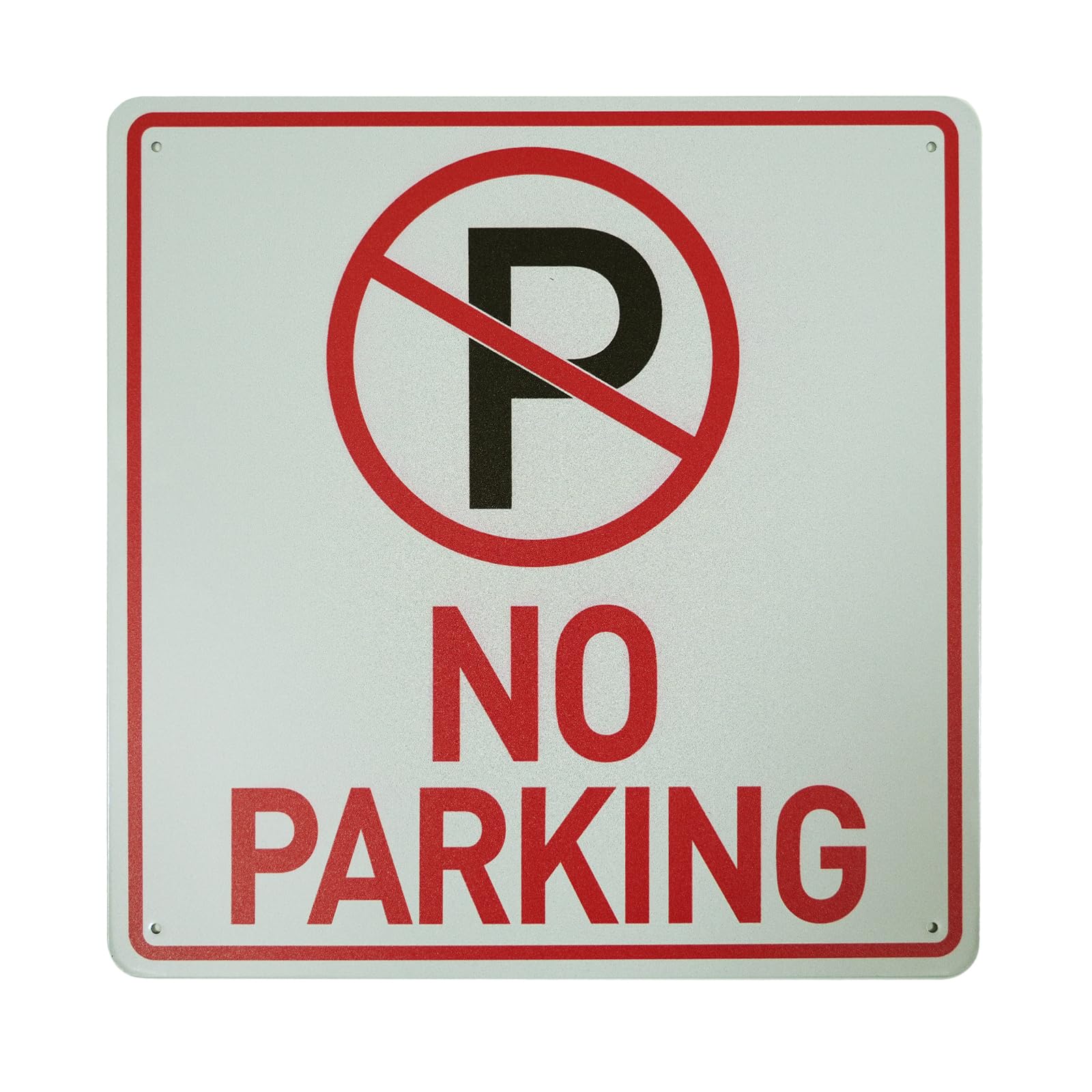 No Parking Signs, Metal No Parking Sign, No Parking Signs for Driveway, 12x12 Inches