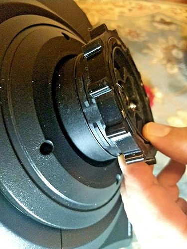Miniatura 4 de Compatible with Thrustmaster steering wheel base quick change/release locking ring - Black color
