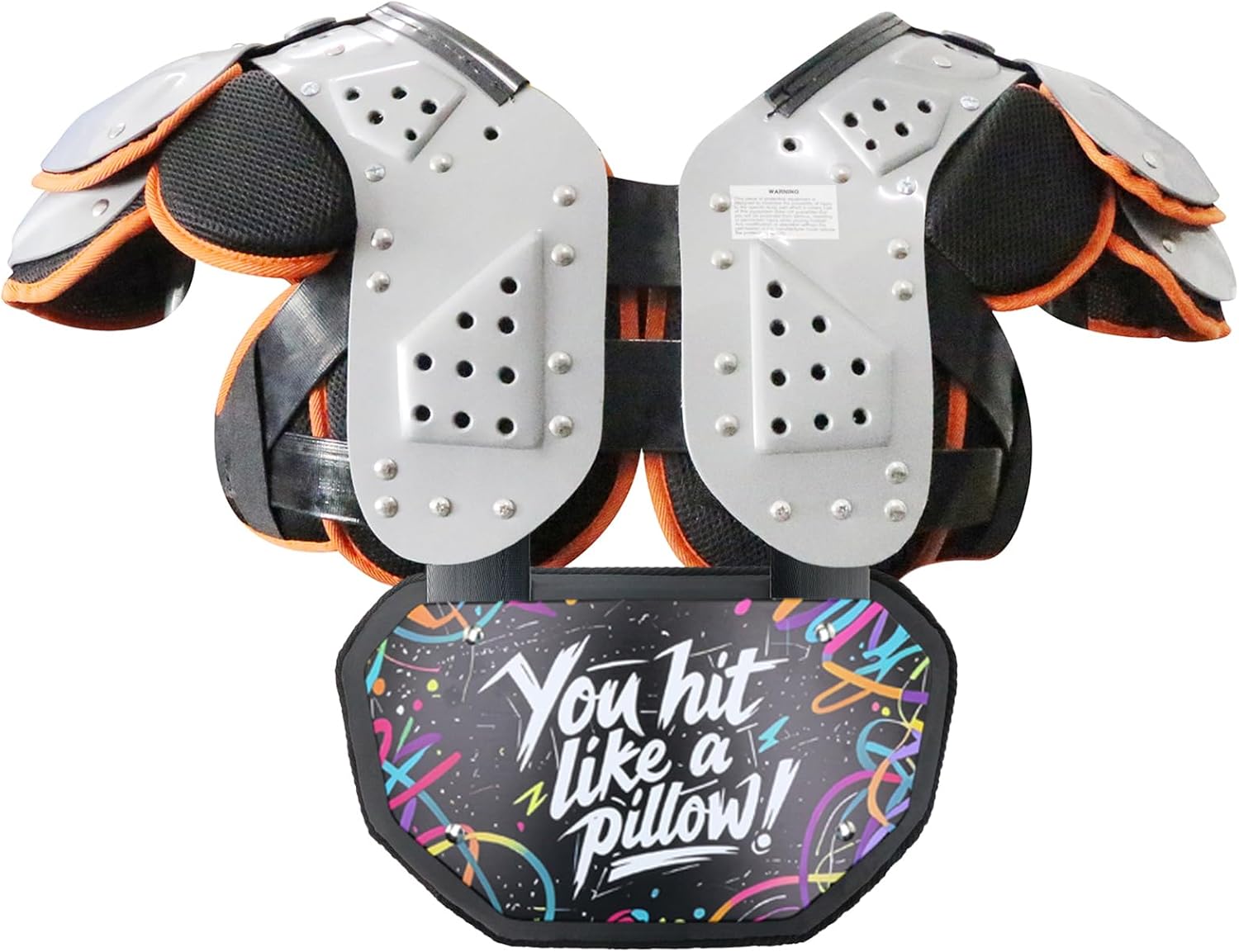 Pro Football Backplate Heavy Duty Spin Guard for Football Should Pads Lightweight & Breathable QB/RB Protection Fits Youth to Adult Players