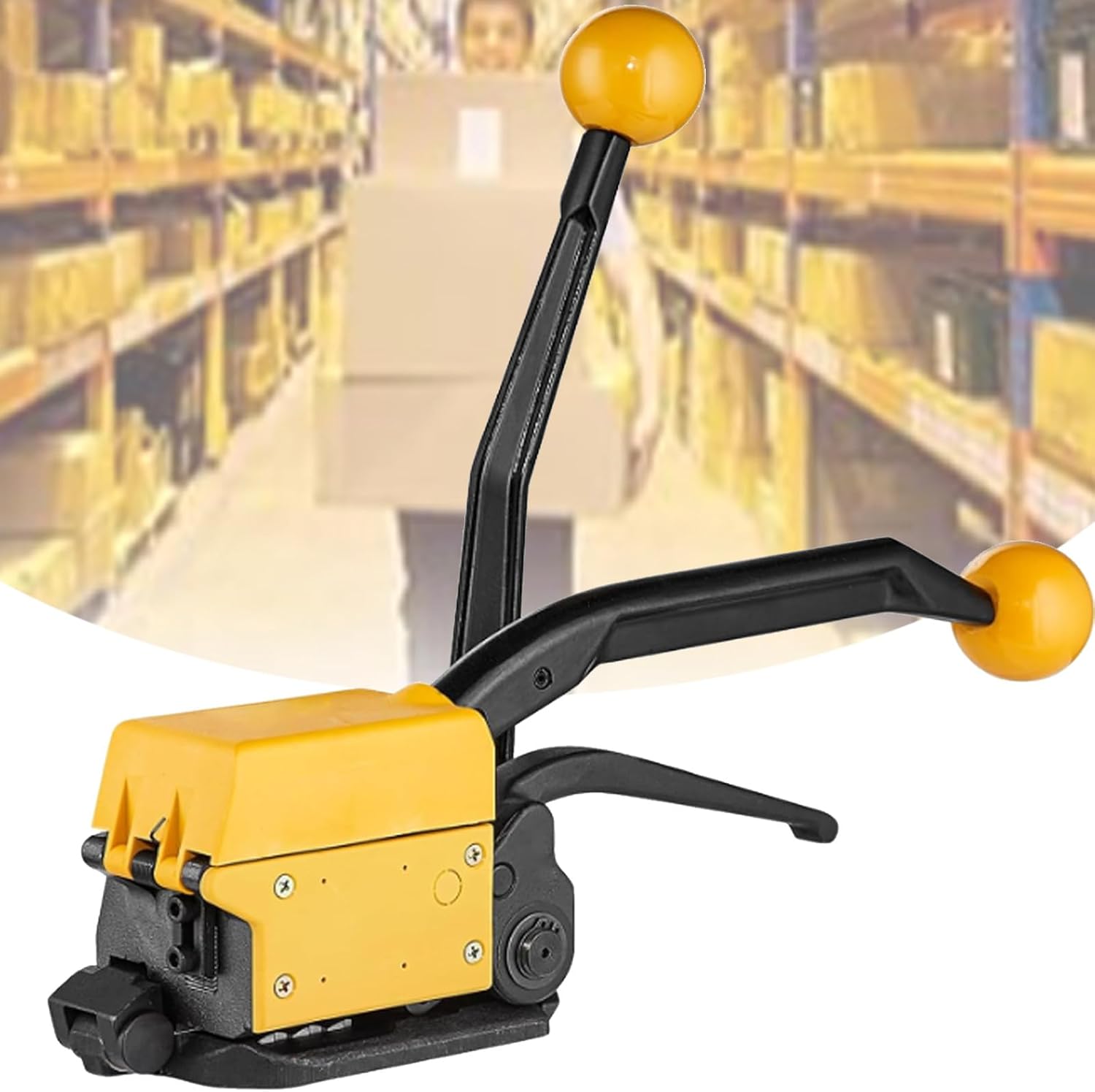 Steel Strapping Tool Stainless Manual Belt Packaging Banding Machine Metal Buckle Packing for Width 13-19mm Sealless Combination Tools