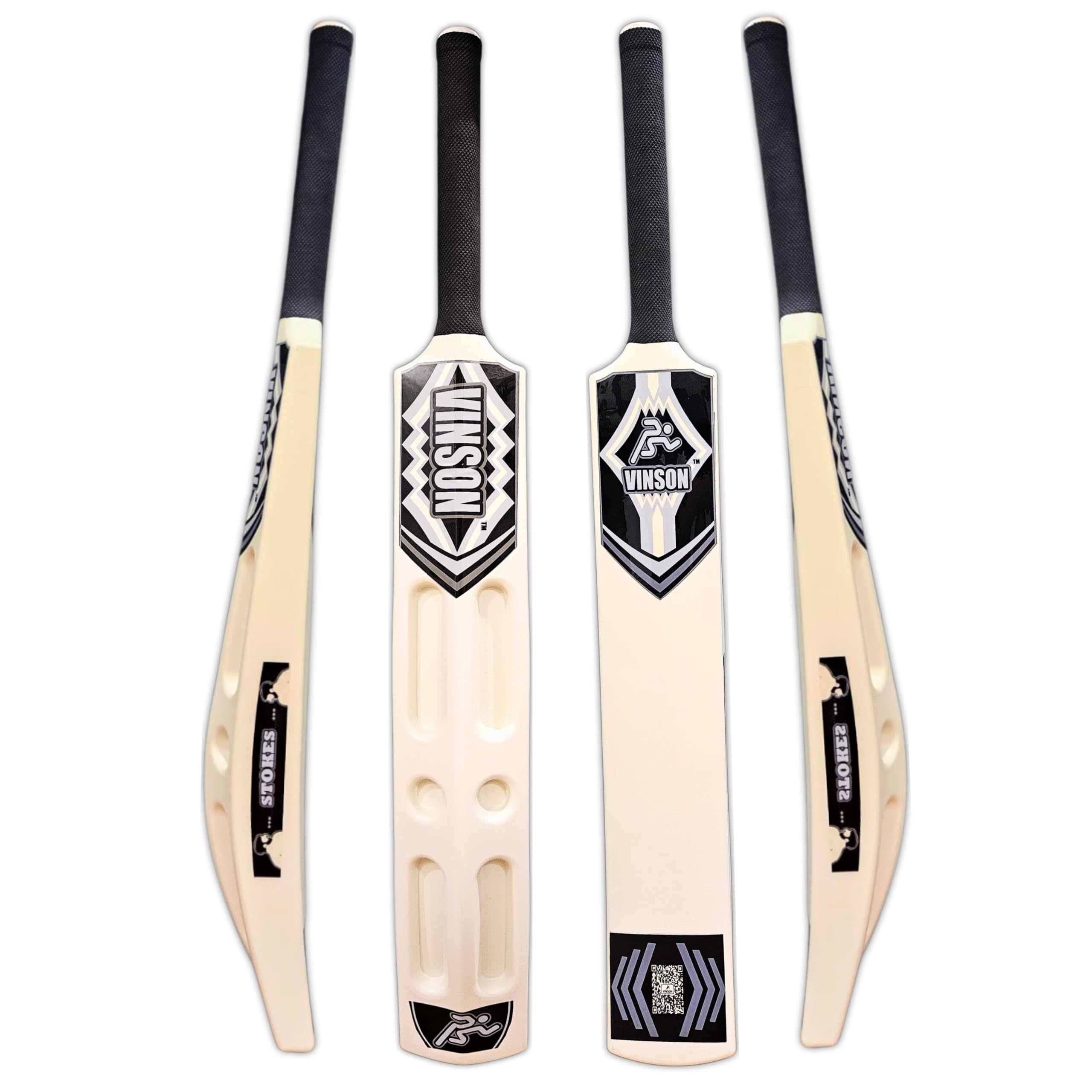 Vinson Scoop Edition Hard Plastic Cricket Bat for Box Leagues/Gully Tournaments | Weight- 850 GMS | Provides Better Balance & Ideal for Tennis/Rubber Balls.