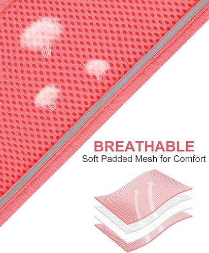 Vista 60 de Joytale arnés para perro, 12 colores, chaleco de malla transpirable, arnés acolchado suave reflectante para perros medianos, negro, XL.