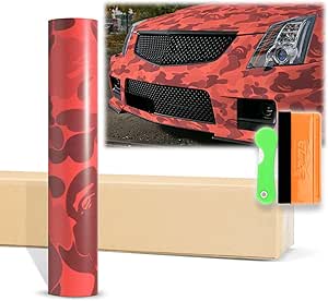 2-Pack Camo Car Wrap Samples - 4x8 Inch Dark Blue Ape Pattern Matte Vinyl Film