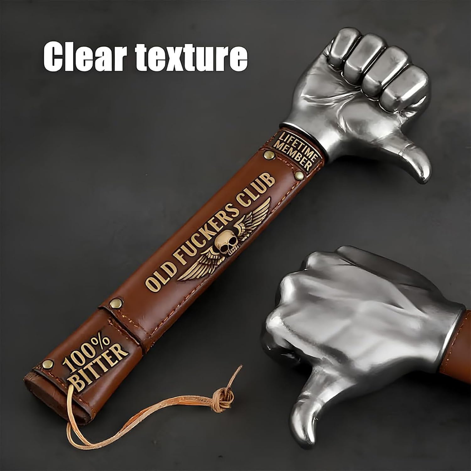 Old Fuckers Club - Stainless Steel Thumb Hammer, 100% Bitter Lifetime Member Multi-Functional Hammer, Funny Gag Gift Tool for Men, for Best Friend and Old Bastard (2pcs)