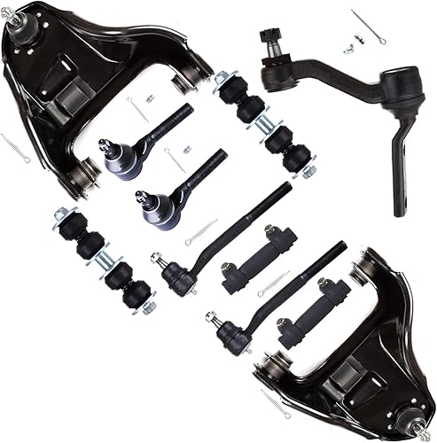 Kit de suspensión de 11 piezas, 2 mangas ajustables, 4 varillas de corbata, 2 barras de bucle, 2 brazos de control superior, 1 brazo de inmersión,