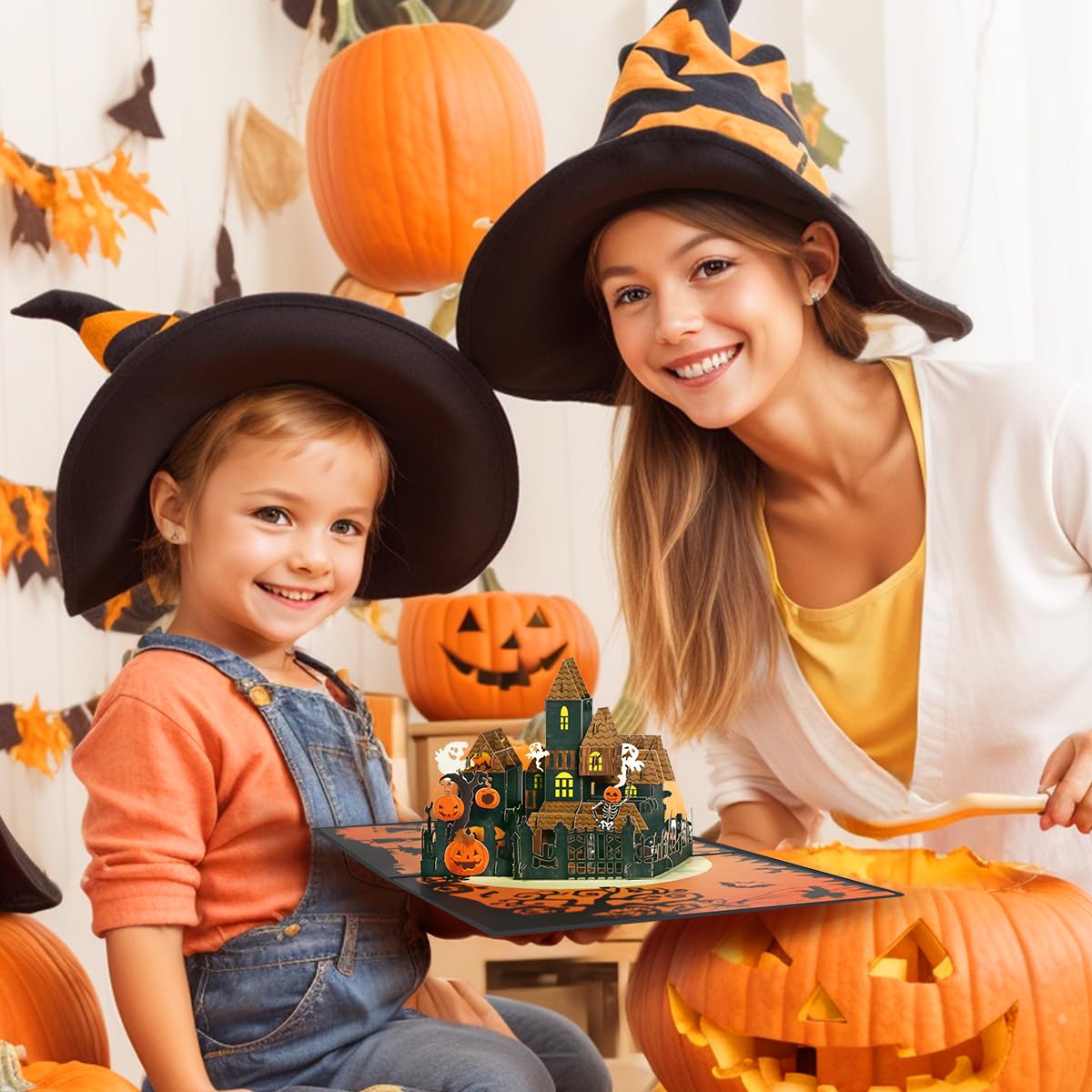 Biglietto Auguri Musicale Regalo Bambini Halloween Biglietto Pop-up