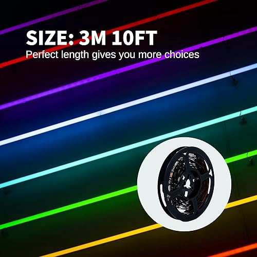 Miniatura 2 de RS - Retroiluminación LED para TV, tira de luces LED USB, tira de retroiluminación LED para TV de 32 a 70 pulgadas, micrófono no integrado, luz LED