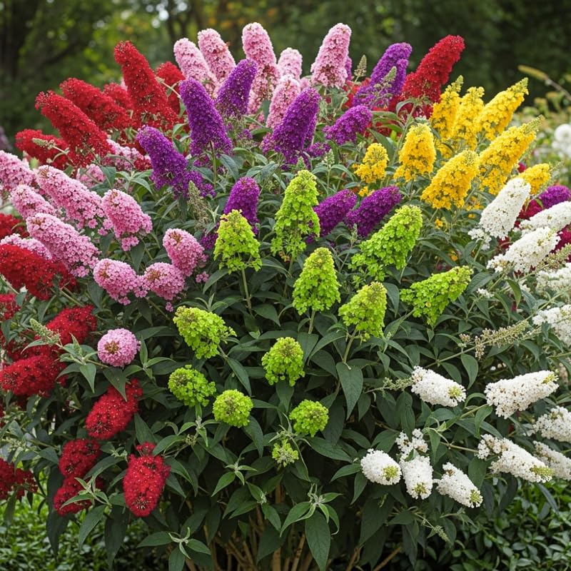 Random Butterfly Bush Live Shrub Plant Shrub, Buddleia Bush Well Rooted, 5 to 10 Inc Tall