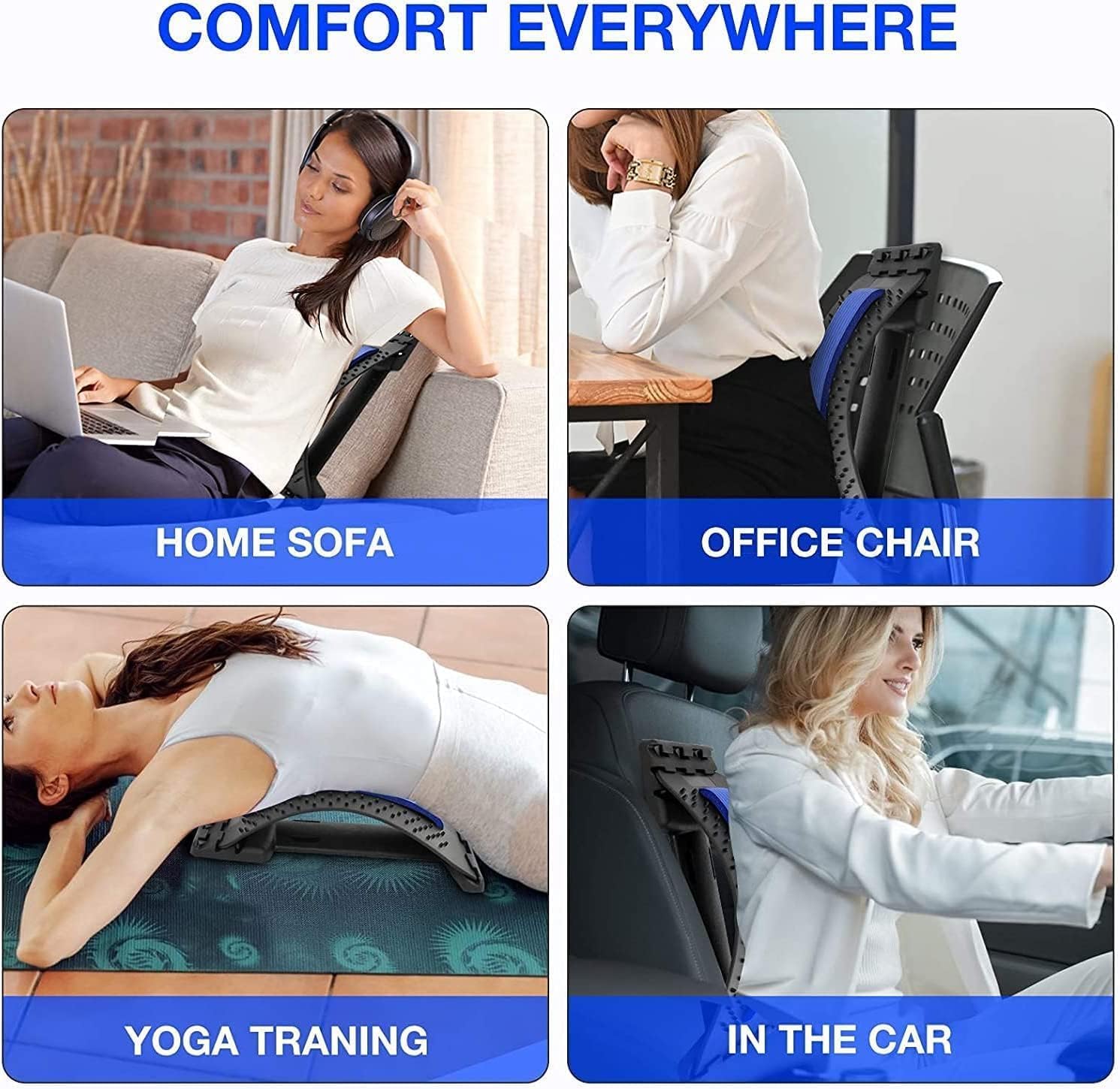 Neerotica Back Stretcher 3 Multi-Level Lumbar Region Back Support for Lower and Upper Muscle Relief from Relief Neerotica Back Stretcher 3 Multi-Level Lumbar Region Back Support for Lower and Upper Muscle Relief from Relief