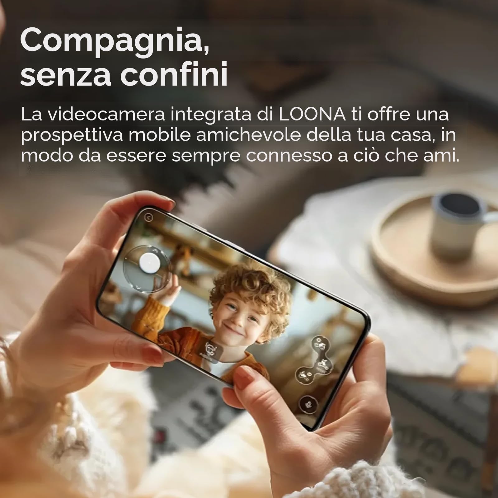 Loona: Your Adorably Intelligent Petbot - Chat GPT-4o abilitata con comando vocale e riconoscimento gestuale, regalo per ragazzi e ragazze 2024 - V20 - con dock di ricarica