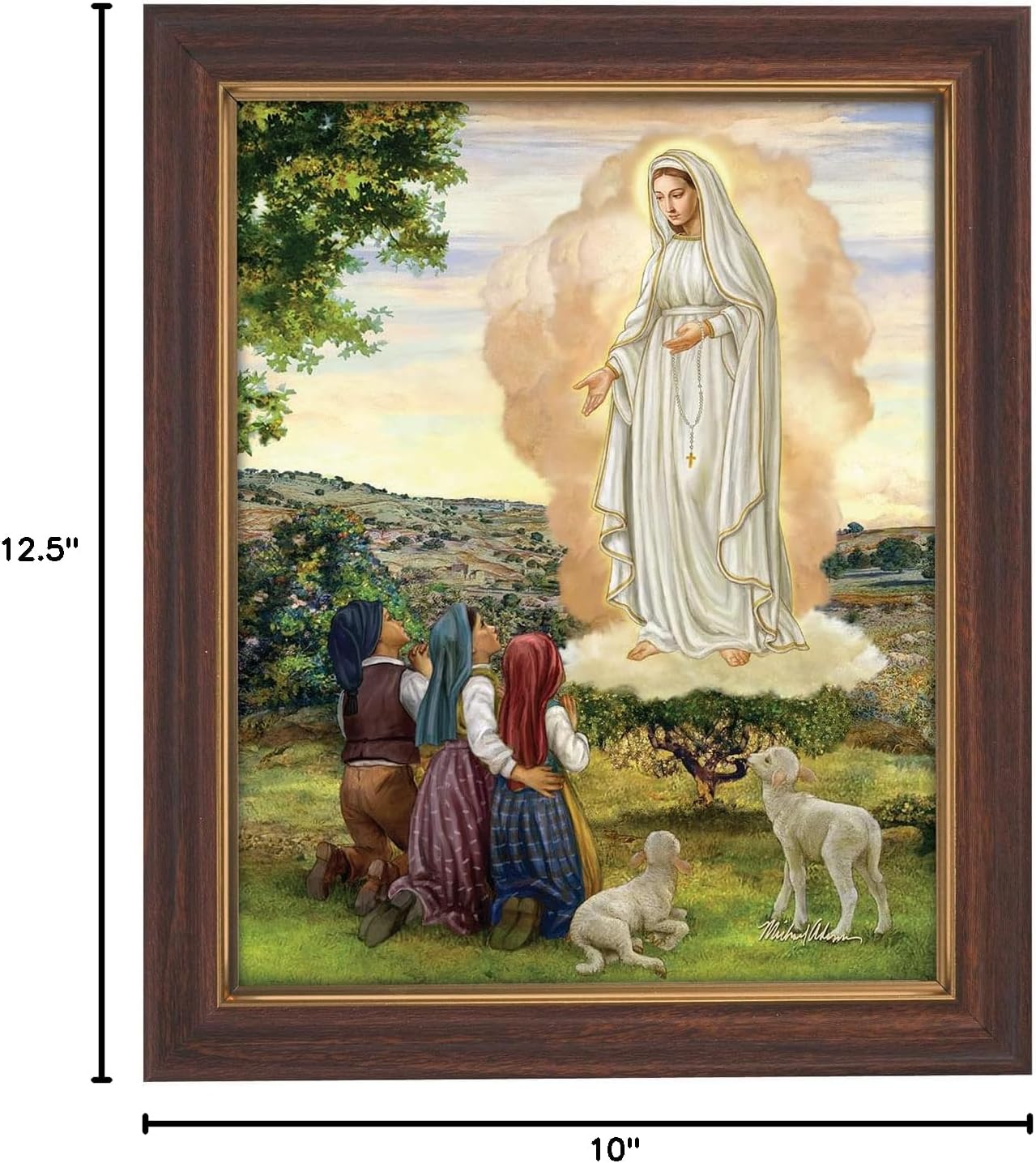 Christian Brands Inspirational Framed Print Our Lady of Fatima, 10 x 12.5-Inch