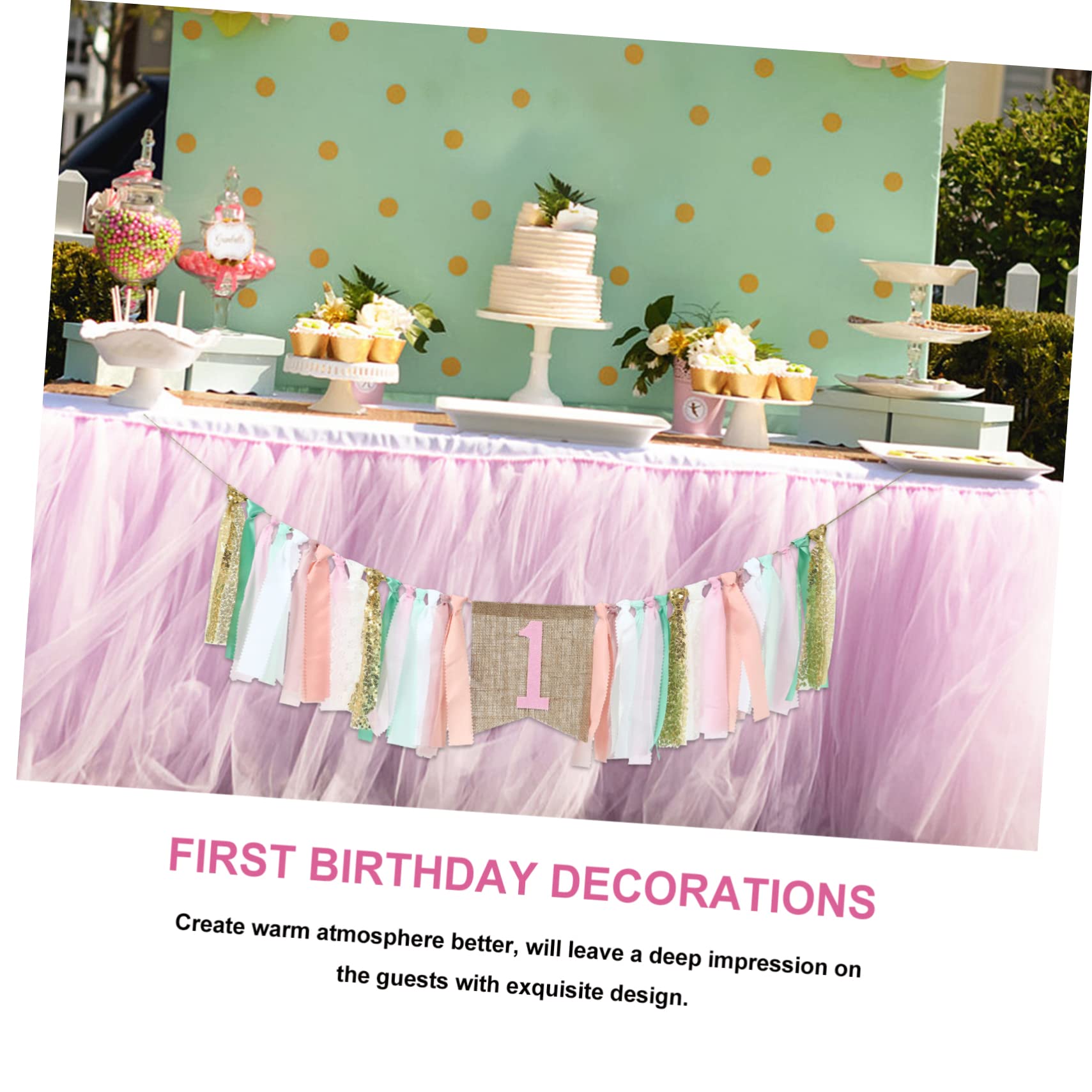 Toyvian 3pezzi Striscione Compleanno Per Decorazioni Feste Bandiera Per Compleanno Con Design Adorabile e Texture Raffinata Atmosfera Accogliente Per Foto e Celebrazioni Vivaci