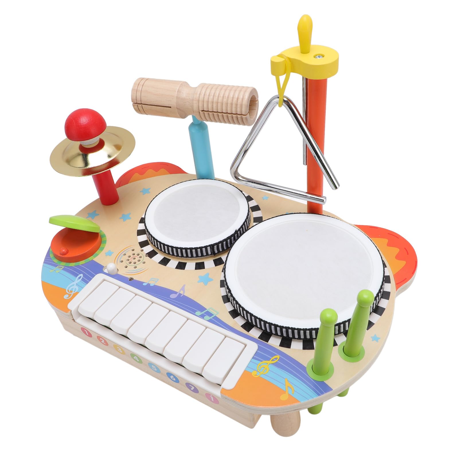 Wielofunkcyjny Drewniany Instrument Muzyczny i Zabawka Edukacyjna na Fortepianie do Wczesnej Nauki i Rozwoju