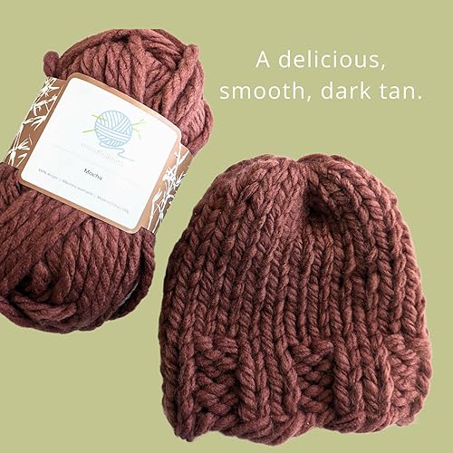 Miniatura 8 de mindfulknits Kit para aprender a tejer  Tejer un gorro grueso  Agujas de tejer, aguja de hilo y hilo acrílico grueso para tejer  Dulce