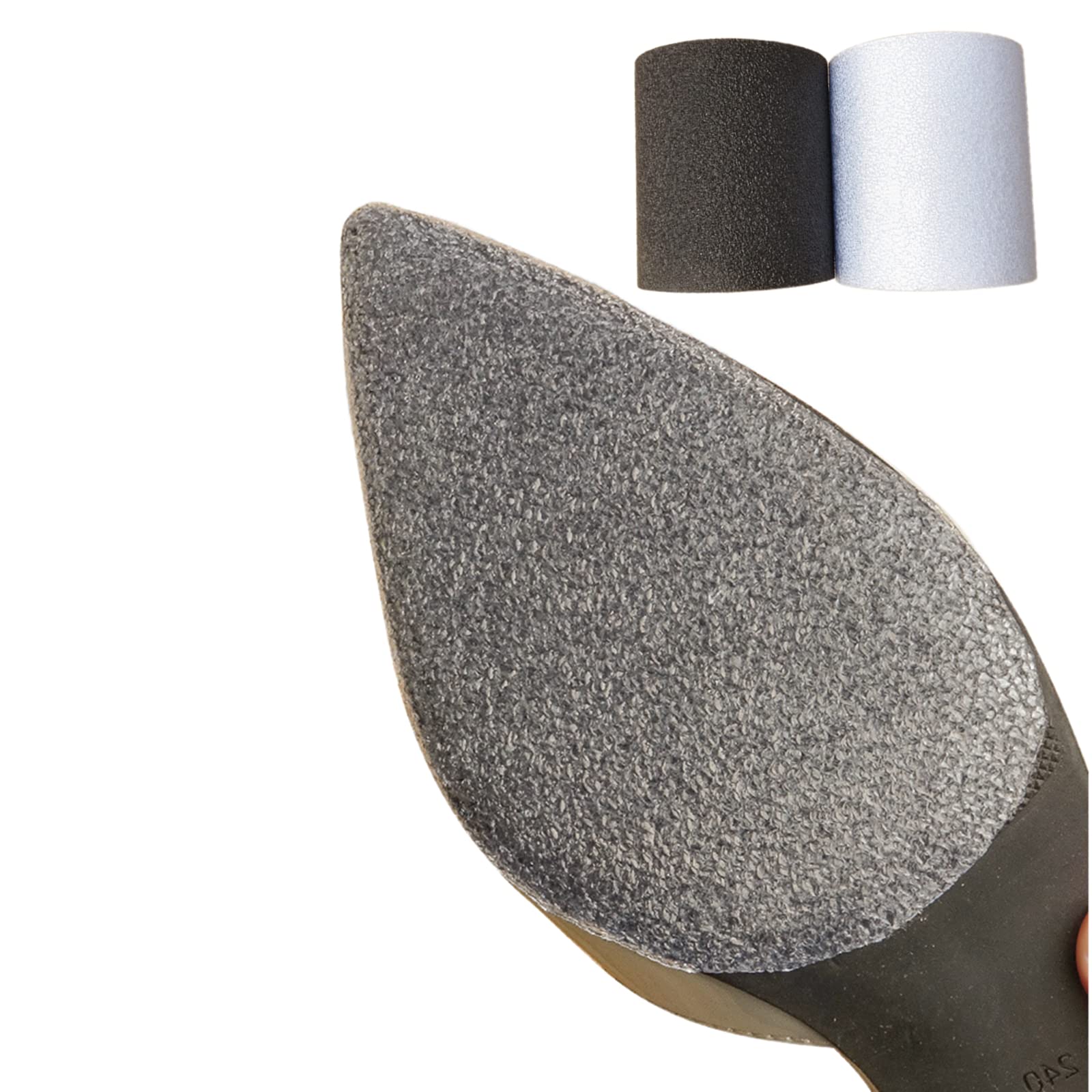 HONPOLOHONPOLO Sole Stickers Sole Protector, Sole Non-Slip Sticker 100cm Random Cutting Thickened Rubber High-Heeled Shoes Forefoot Bottom Sticker Waterproof Wear-Resistant Protective Sticker (Transparent)