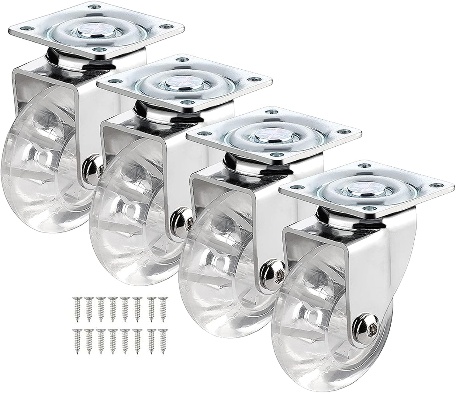 Zguouzantye One Color 4 Pu Swivel Casters For Furniture Carts