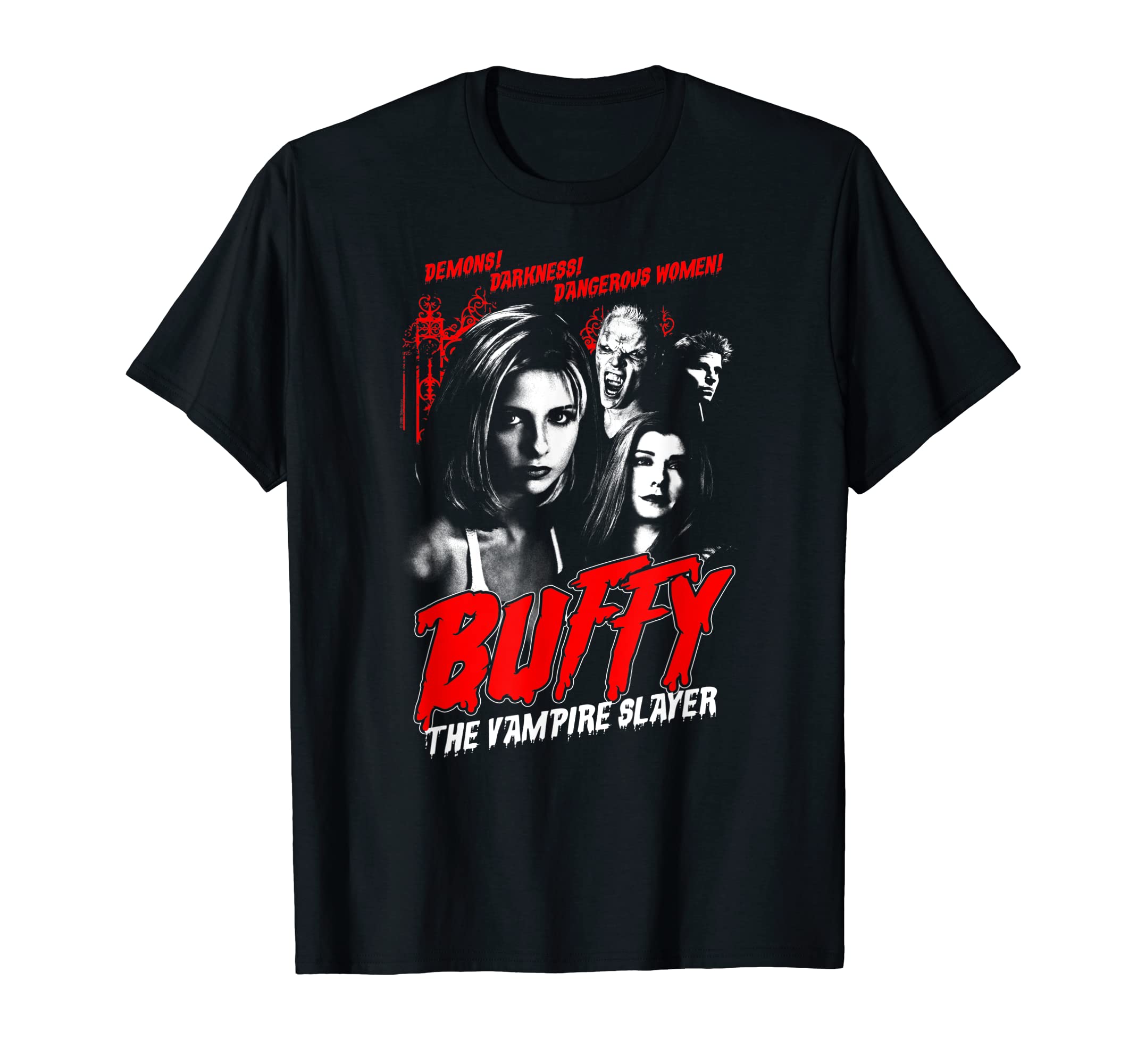 Buffy the Vampire Slayer Vintage Horror Poster TV Show T-Shirt