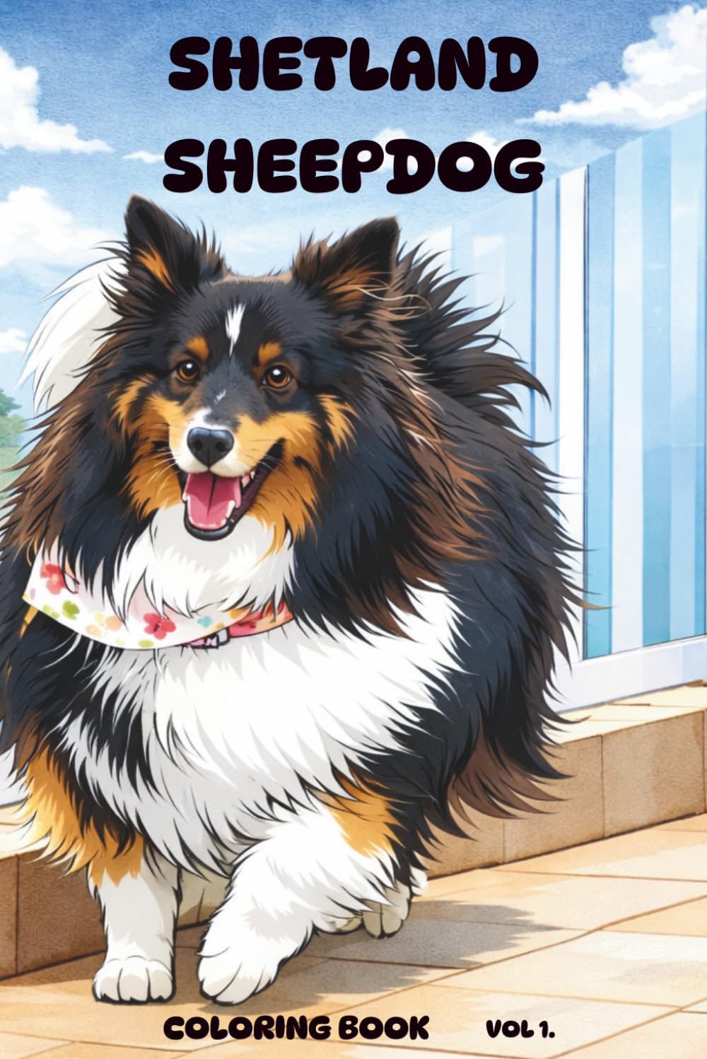 Shetland Sheepdog: Coloring Book Vol.1