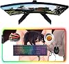 Mouse Pads Sexy Anime Girl Large Gaming Mouse Pad RGB Gamer LED Backlit Pad Laptop Pad Gamer Desk Pad XXL Sexy Butt Breasts Chest 24 inch x12 inch -A6