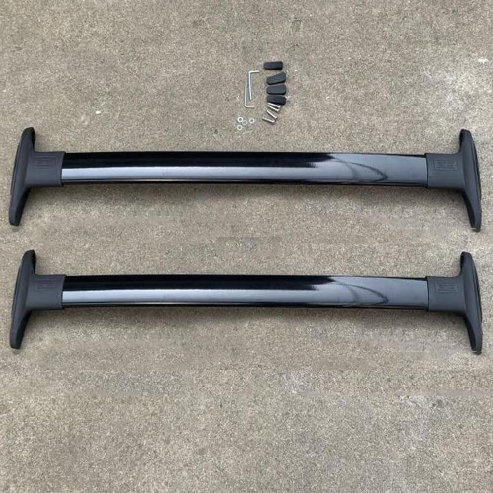 Aluminium, 2 Stück Autodachträger, Querträger, Geländerträger, Lastenträger, Abschließbarer Fahrradgepäckträger, Stützschienen, Reisezubehör, Für Fo-rd Ecosport 2013-2020,Bla-ck